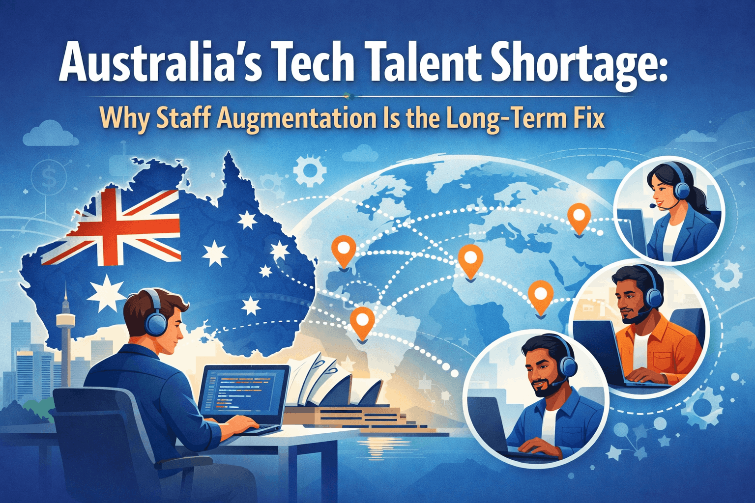 Australia’s Tech Talent Shortage: Why Staff Augmentation Is the Long-Term Fix