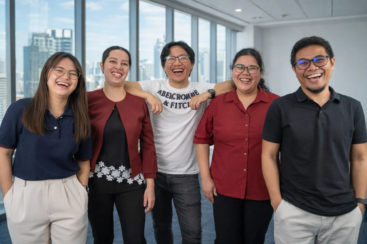 Lanex offshore developer team laughing